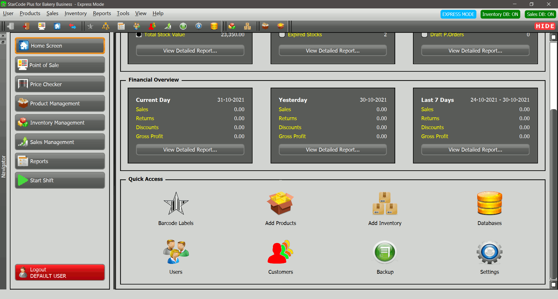 StarCode Plus POS and Inventory Manager screenshot