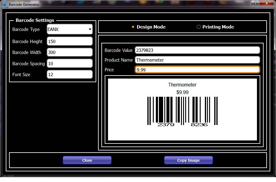 Barcode label generator for pharmacy